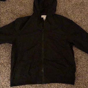 Black bomber jacket